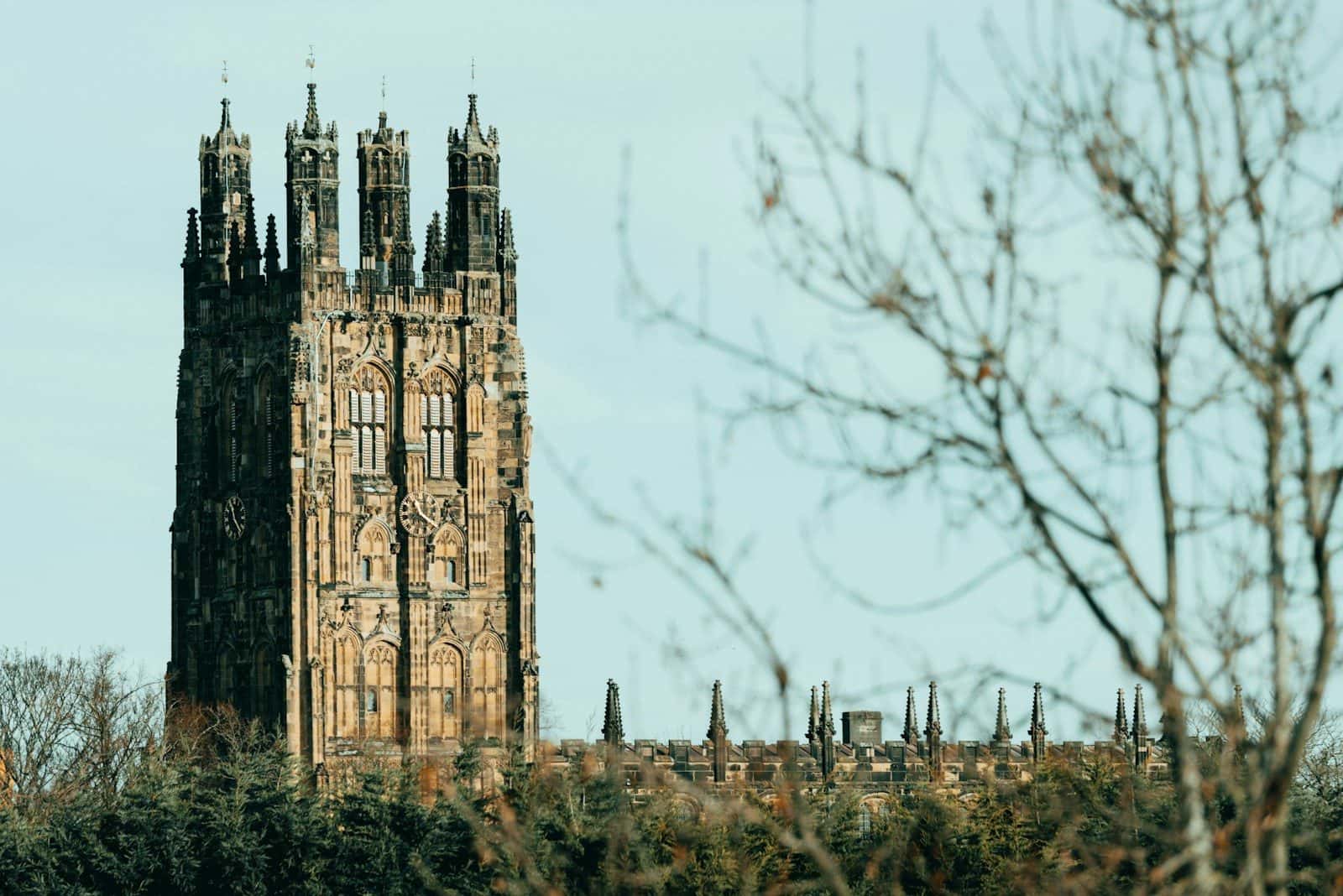 St Giles' Church tower in Wrexham